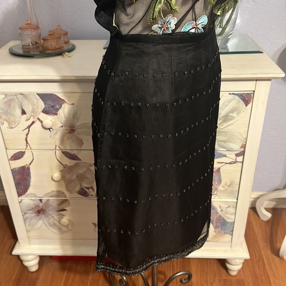 J Crew Beaded Silk Skirt - Picture 5 of 7